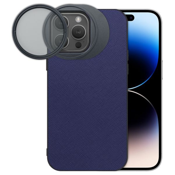 LOOF iPhone 14 Pro 専用 カメラレンズフィルター対応ケース [端末保護ケース＆PLフィルター付属 / 52mm規格対応]