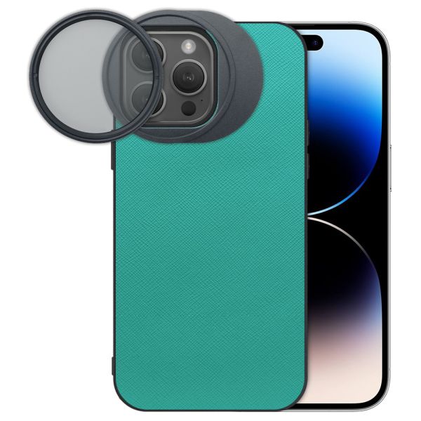 LOOF iPhone 14 Pro 専用 カメラレンズフィルター対応ケース [端末保護ケース＆PLフィルター付属 / 52mm規格対応]