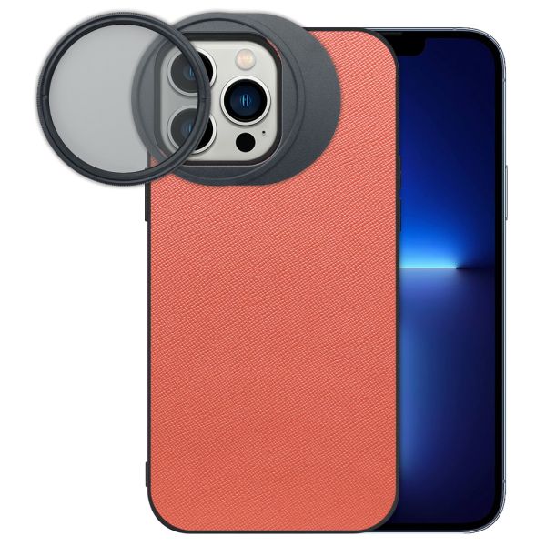 LOOF iPhone 13 Pro Max 専用 カメラレンズフィルター対応ケース [端末保護ケース＆PLフィルター付属 / 52mm規格対応]