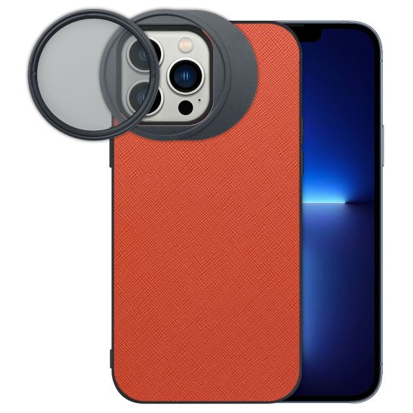 LOOF iPhone 13 Pro Max 専用 カメラレンズフィルター対応ケース [端末保護ケース＆PLフィルター付属 / 52mm規格対応]