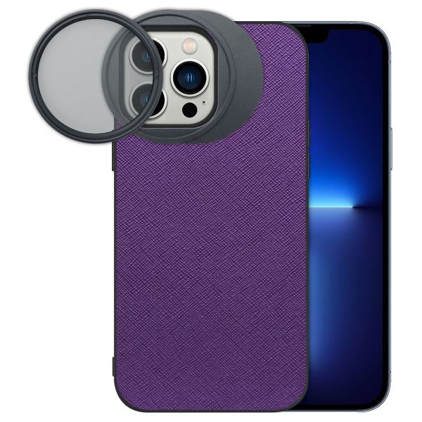 LOOF iPhone 13 Pro Max 専用 カメラレンズフィルター対応ケース [端末保護ケース＆PLフィルター付属 / 52mm規格対応]