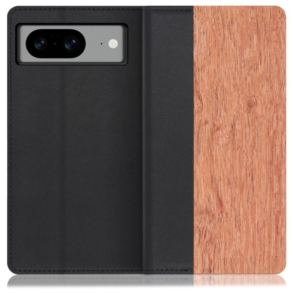[ LOOF NATURE ] Google pixel 8 googlepixel8 Pixel8 ピクセル8 スマホケース ケース カバー 手帳型ケース カード収納 マグネット付き 天然木 本革 ベルトなし [ Google Pixel 8 ]