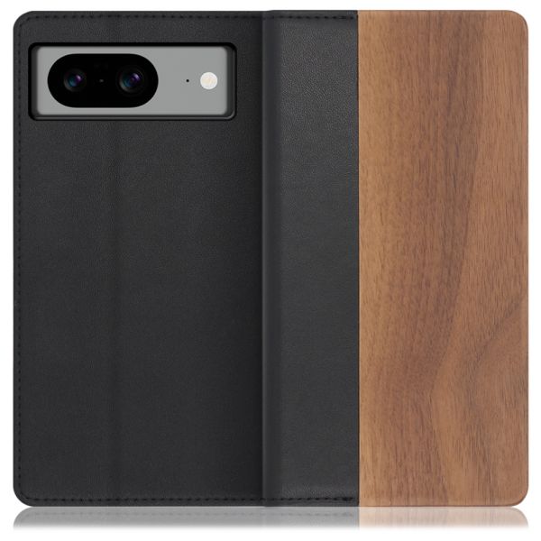 [ LOOF NATURE ] Google pixel 8 googlepixel8 Pixel8 ピクセル8 スマホケース ケース カバー 手帳型ケース カード収納 マグネット付き 天然木 本革 ベルトなし [ Google Pixel 8 ]