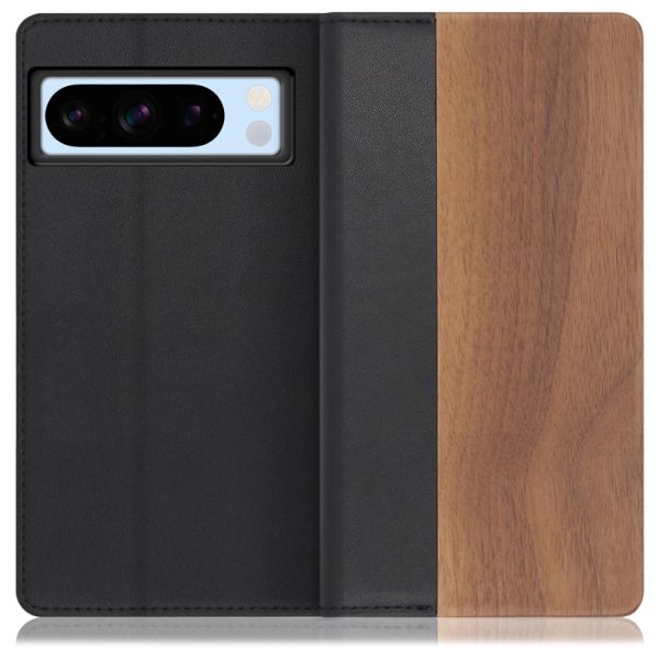 [ LOOF NATURE ] Google pixel 8 Pro googlepixel8pro Pixel8 8Pro プロ ピクセル8Pro スマホケース ケース カバー 手帳型ケース カード収納 マグネット付き 天然木 本革 ベルトなし [ Google Pixel 8 Pro ]