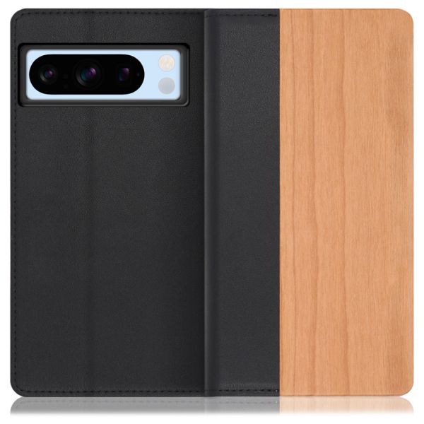 [ LOOF NATURE ] Google pixel 8 Pro googlepixel8pro Pixel8 8Pro プロ ピクセル8Pro スマホケース ケース カバー 手帳型ケース カード収納 マグネット付き 天然木 本革 ベルトなし [ Google Pixel 8 Pro ]