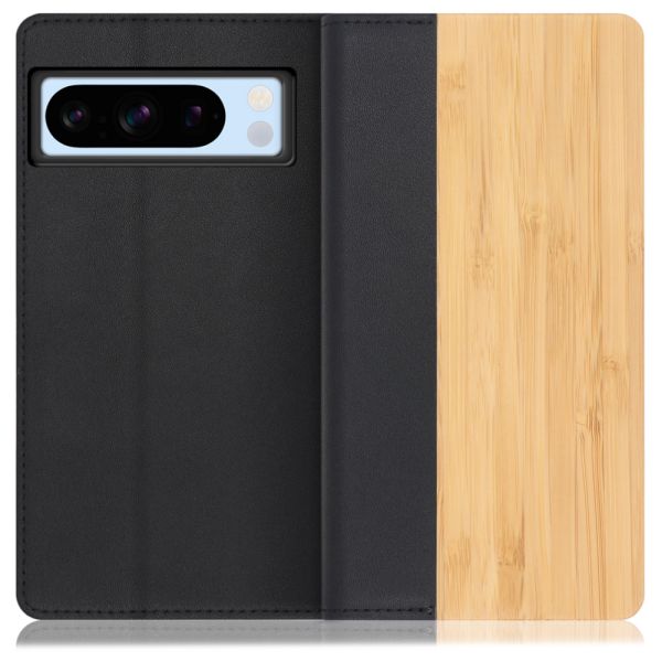 [ LOOF NATURE ] Google pixel 8 Pro googlepixel8pro Pixel8 8Pro プロ ピクセル8Pro スマホケース ケース カバー 手帳型ケース カード収納 マグネット付き 天然木 本革 ベルトなし [ Google Pixel 8 Pro ]