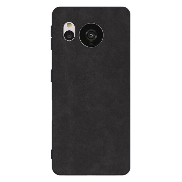 [ LOOF ALCANTARA-SHELL ] AQUOS sense7 sense 7 ケース カバー スマホケース アルカンターラ シンプル ストラップホール [ AQUOS sense7 ]