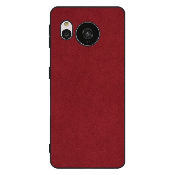 [ LOOF ALCANTARA-SHELL ] AQUOS sense7 sense 7 ケース カバー スマホケース アルカンターラ シンプル ストラップホール [ AQUOS sense7 ]