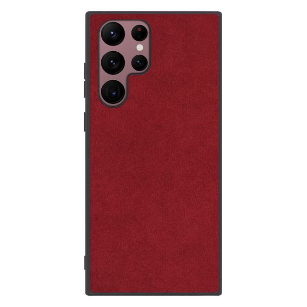 [ LOOF ALCANTARA-SHELL ] Galaxy S22 Ultra SC-52C / SCG14 s22ultra ケース カバー スマホケース アルカンターラ シンプル ストラップホール [ Galaxy S22 Ultra ]