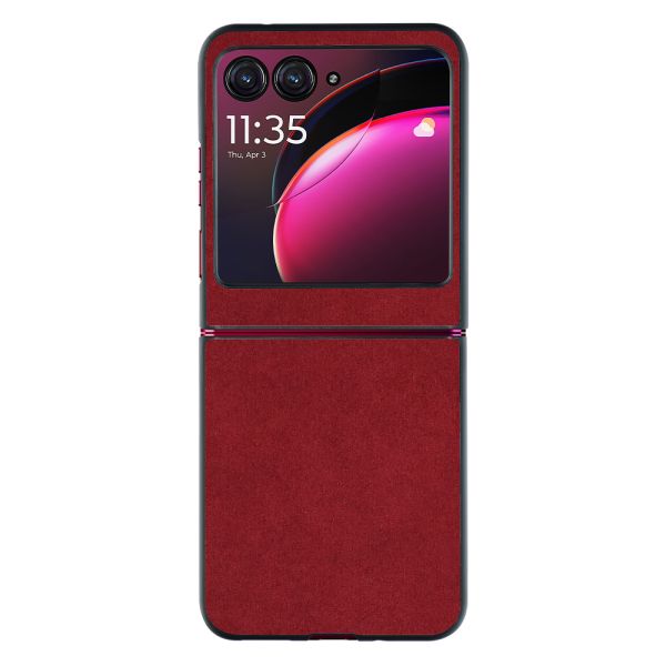 [ LOOF ALCANTARA-SHELL ] motorola razr 40 ultra  ケース カバー スマホケース アルカンターラ シンプル  [ motorola razr 40 ultra ]