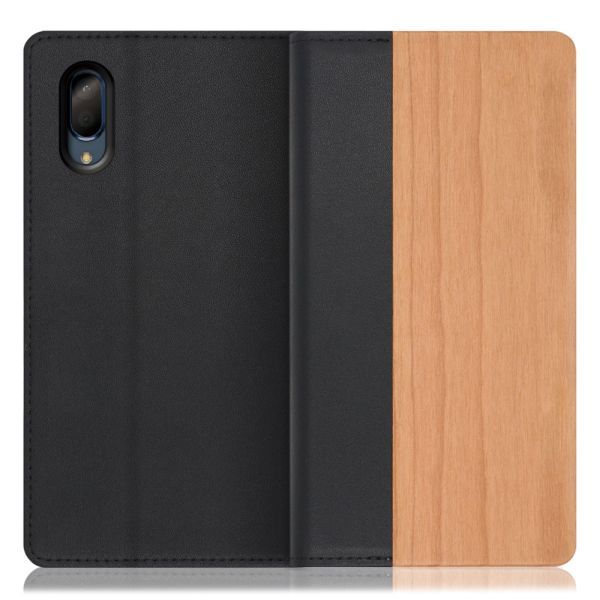 [ LOOF NATURE ] AQUOS sense3 plus / sense3 plus サウンド SHV46 sense 3plus 3plusサウンド sense3plus スマホケース ケース カバー 手帳型ケース カード収納 マグネット付き 天然木 本革 ベルトなし [ AQUOS sense3 plus / sense3 plus サウンド ]