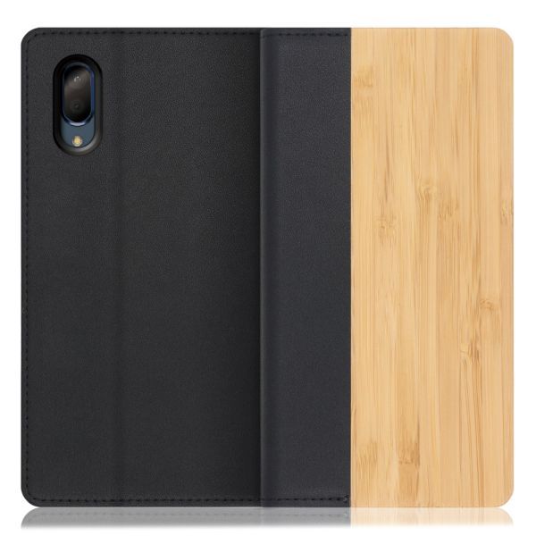 [ LOOF NATURE ] AQUOS sense3 plus / sense3 plus サウンド SHV46 sense 3plus 3plusサウンド sense3plus スマホケース ケース カバー 手帳型ケース カード収納 マグネット付き 天然木 本革 ベルトなし [ AQUOS sense3 plus / sense3 plus サウンド ]