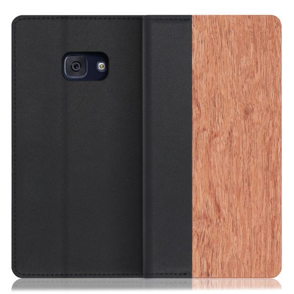 [ LOOF NATURE ] Galaxy Feel SC-04J galaxyfeel フィール スマホケース ケース カバー 手帳型ケース カード収納 マグネット付き 天然木 本革 ベルトなし [ Galaxy Feel ]