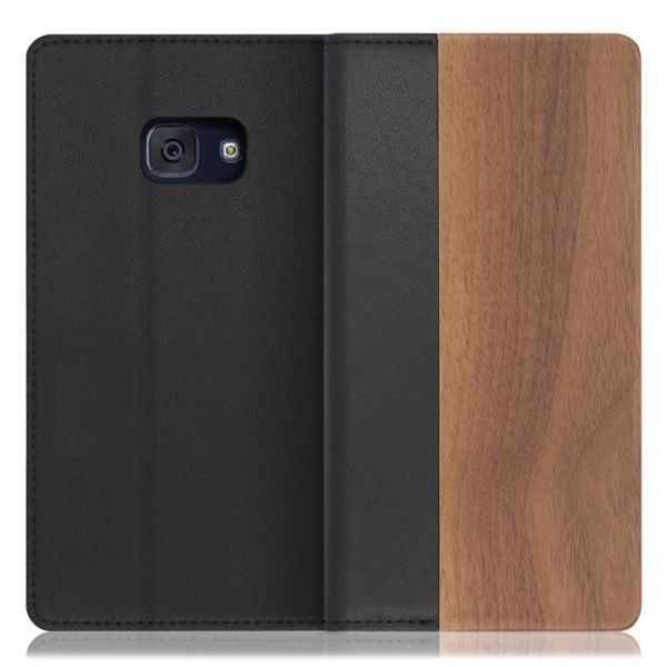 [ LOOF NATURE ] Galaxy Feel SC-04J galaxyfeel フィール スマホケース ケース カバー 手帳型ケース カード収納 マグネット付き 天然木 本革 ベルトなし [ Galaxy Feel ]