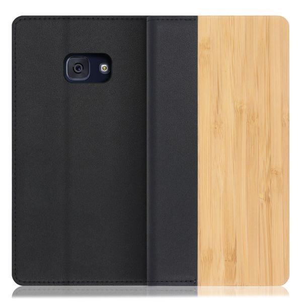 [ LOOF NATURE ] Galaxy Feel SC-04J galaxyfeel フィール スマホケース ケース カバー 手帳型ケース カード収納 マグネット付き 天然木 本革 ベルトなし [ Galaxy Feel ]