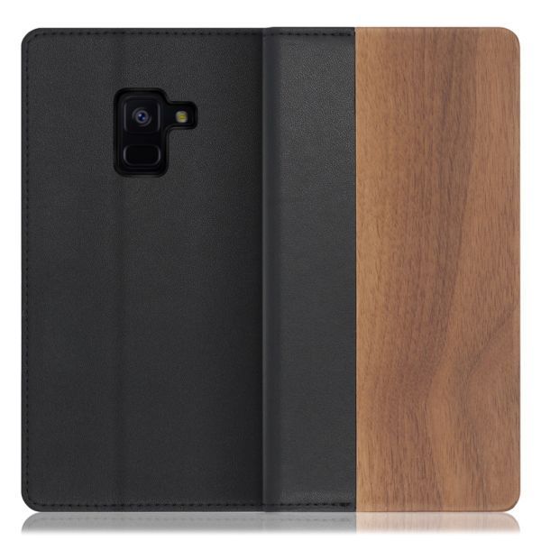 [ LOOF NATURE ] Galaxy Feel2 SC-02L feel 2 フィール2 スマホケース ケース カバー 手帳型ケース カード収納 マグネット付き 天然木 本革 ベルトなし [ Galaxy Feel2 ]