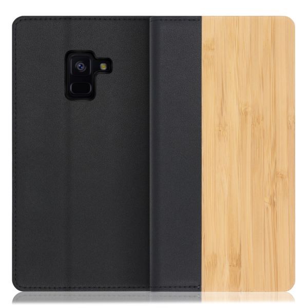 [ LOOF NATURE ] Galaxy Feel2 SC-02L feel 2 フィール2 スマホケース ケース カバー 手帳型ケース カード収納 マグネット付き 天然木 本革 ベルトなし [ Galaxy Feel2 ]