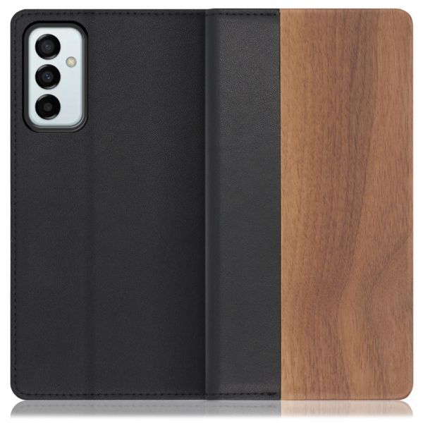 [ LOOF NATURE ] Galaxy M23 5G m235g スマホケース ケース カバー 手帳型ケース カード収納 マグネット付き 天然木 本革 ベルトなし [ Galaxy M23 5G ]