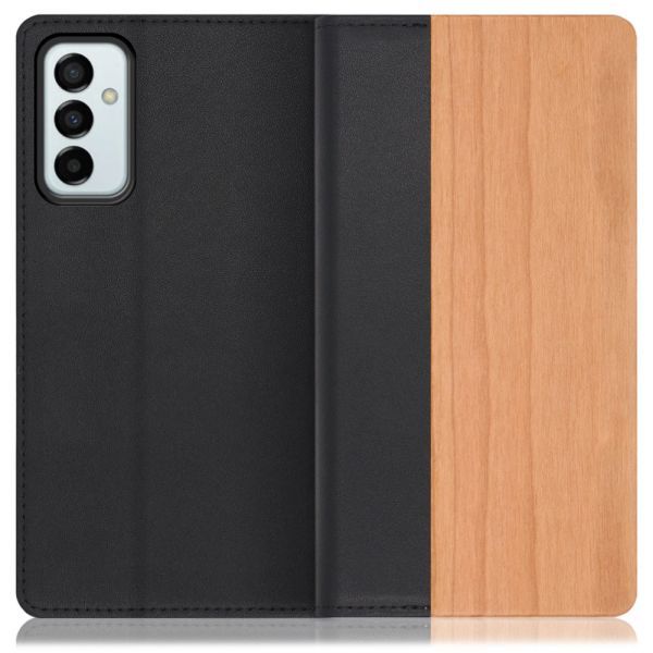 [ LOOF NATURE ] Galaxy M23 5G m235g スマホケース ケース カバー 手帳型ケース カード収納 マグネット付き 天然木 本革 ベルトなし [ Galaxy M23 5G ]