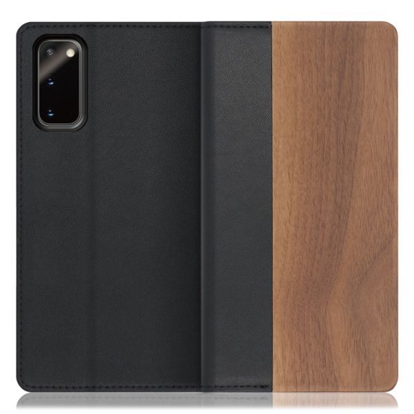 [ LOOF NATURE ] Galaxy S20 5G SC-51A / SCG01 s205g スマホケース ケース カバー 手帳型ケース カード収納 マグネット付き 天然木 本革 ベルトなし [ Galaxy S20 5G ]