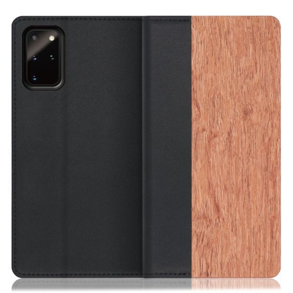 [ LOOF NATURE ] Galaxy S20+ 5G SC-52A / SCG02 s20plus S20 plus s20プラス s20+5g s20plus5g スマホケース ケース カバー 手帳型ケース カード収納 マグネット付き 天然木 本革 ベルトなし [ Galaxy S20+ 5G ]