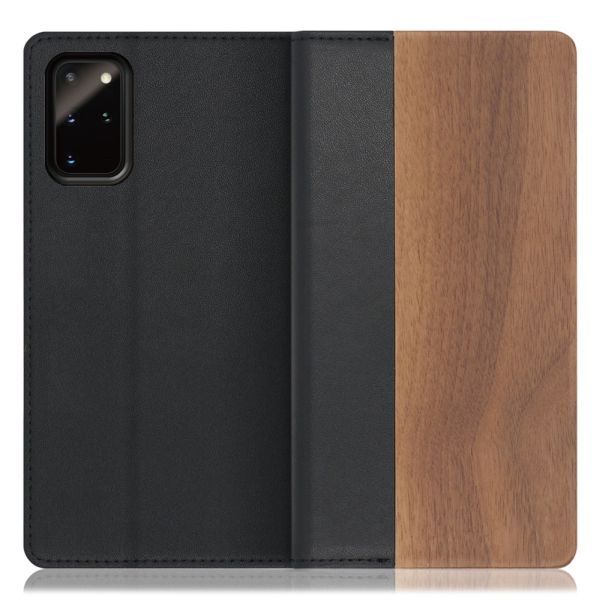 [ LOOF NATURE ] Galaxy S20+ 5G SC-52A / SCG02 s20plus S20 plus s20プラス s20+5g s20plus5g スマホケース ケース カバー 手帳型ケース カード収納 マグネット付き 天然木 本革 ベルトなし [ Galaxy S20+ 5G ]