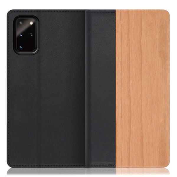 [ LOOF NATURE ] Galaxy S20+ 5G SC-52A / SCG02 s20plus S20 plus s20プラス s20+5g s20plus5g スマホケース ケース カバー 手帳型ケース カード収納 マグネット付き 天然木 本革 ベルトなし [ Galaxy S20+ 5G ]