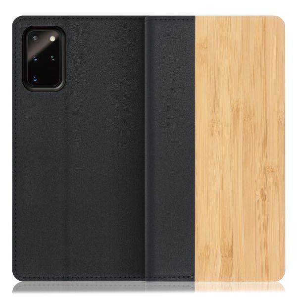 [ LOOF NATURE ] Galaxy S20+ 5G SC-52A / SCG02 s20plus S20 plus s20プラス s20+5g s20plus5g スマホケース ケース カバー 手帳型ケース カード収納 マグネット付き 天然木 本革 ベルトなし [ Galaxy S20+ 5G ]