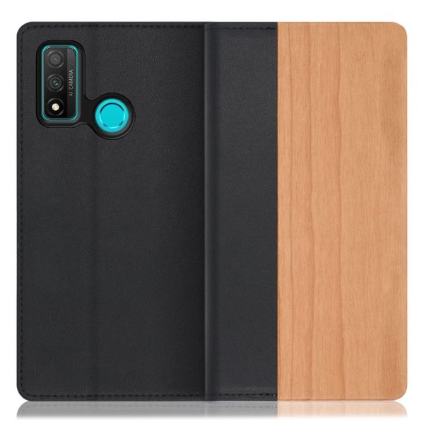 [ LOOF NATURE ] HUAWEI nova lite 3+ novalite3plus novalite 3 plus 3plus スマホケース ケース カバー 手帳型ケース カード収納 マグネット付き 天然木 本革 ベルトなし [ HUAWEI nova lite 3+ ]