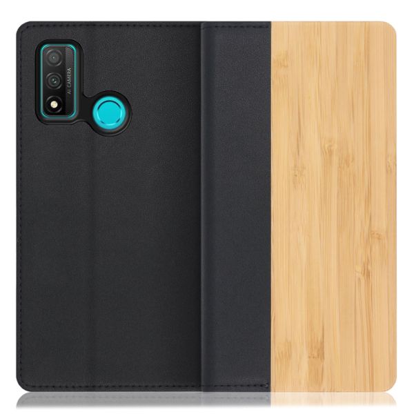 [ LOOF NATURE ] HUAWEI nova lite 3+ novalite3plus novalite 3 plus 3plus スマホケース ケース カバー 手帳型ケース カード収納 マグネット付き 天然木 本革 ベルトなし [ HUAWEI nova lite 3+ ]