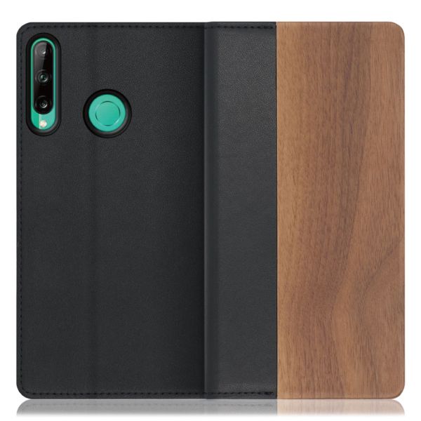 [ LOOF NATURE ] HUAWEI P40 lite E p40litee p40lite litee スマホケース ケース カバー 手帳型ケース カード収納 マグネット付き 天然木 本革 ベルトなし [ HUAWEI P40 lite E ]