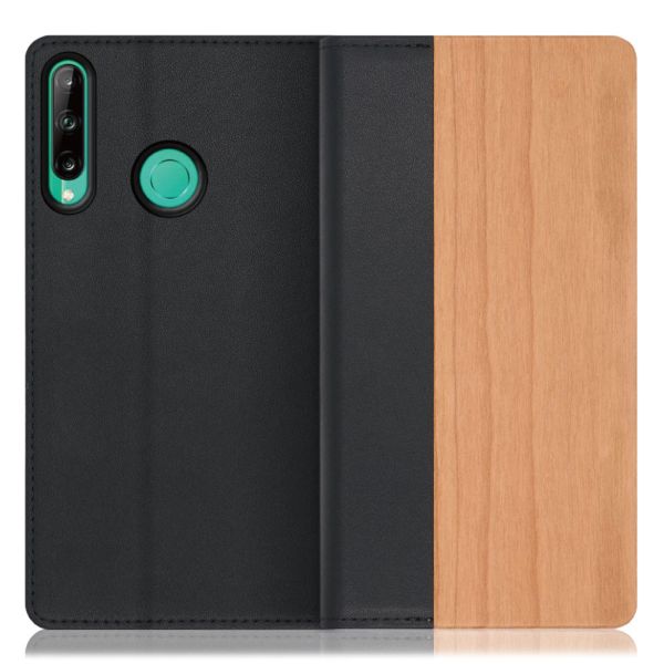 [ LOOF NATURE ] HUAWEI P40 lite E p40litee p40lite litee スマホケース ケース カバー 手帳型ケース カード収納 マグネット付き 天然木 本革 ベルトなし [ HUAWEI P40 lite E ]
