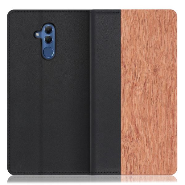 [ LOOF NATURE ] HUAWEI Mate 20 lite SNE-LX2 mate20lite mate 20lite mate20 lite スマホケース ケース カバー 手帳型ケース カード収納 マグネット付き 天然木 本革 ベルトなし [ HUAWEI Mate 20 lite ]