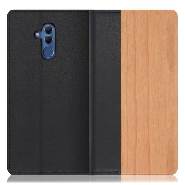 [ LOOF NATURE ] HUAWEI Mate 20 lite SNE-LX2 mate20lite mate 20lite mate20 lite スマホケース ケース カバー 手帳型ケース カード収納 マグネット付き 天然木 本革 ベルトなし [ HUAWEI Mate 20 lite ]