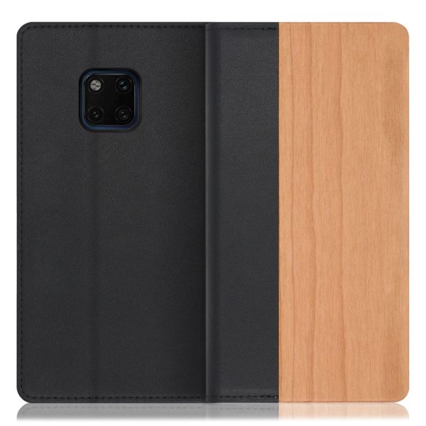 [ LOOF NATURE ] HUAWEI Mate 20 Pro LYA-L29 mate20pro mate 20pro mate20 pro スマホケース ケース カバー 手帳型ケース カード収納 マグネット付き 天然木 本革 ベルトなし [ HUAWEI Mate 20 Pro ]