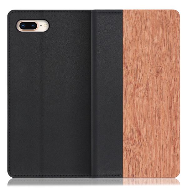 [ LOOF NATURE ] iPhone 7 Plus / 8 Plus iphone7plus iphone8plus 7plus 8plus スマホケース ケース カバー 手帳型ケース カード収納 マグネット付き 天然木 本革 ベルトなし [ iPhone 7 Plus / 8 Plus ]