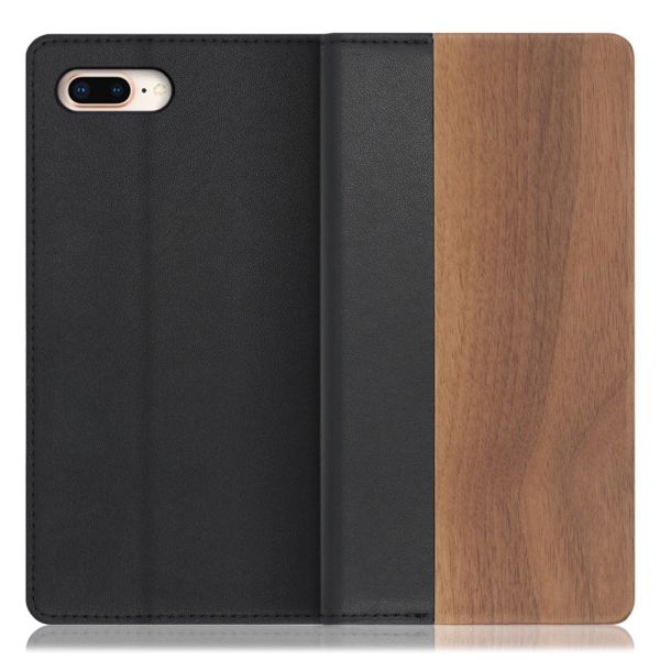 [ LOOF NATURE ] iPhone 7 Plus / 8 Plus iphone7plus iphone8plus 7plus 8plus スマホケース ケース カバー 手帳型ケース カード収納 マグネット付き 天然木 本革 ベルトなし [ iPhone 7 Plus / 8 Plus ]
