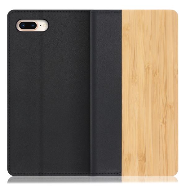 [ LOOF NATURE ] iPhone 7 Plus / 8 Plus iphone7plus iphone8plus 7plus 8plus スマホケース ケース カバー 手帳型ケース カード収納 マグネット付き 天然木 本革 ベルトなし [ iPhone 7 Plus / 8 Plus ]