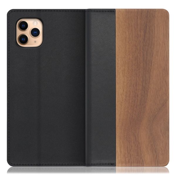 [ LOOF NATURE ] iPhone 11 Pro Max iPhone11promax 11promax 11 promax スマホケース ケース カバー 手帳型ケース カード収納 マグネット付き 天然木 本革 ベルトなし [ iPhone 11 Pro Max ]