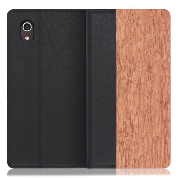 [ LOOF NATURE ] KYOCERA DIGNO J 704KC  dignoj ディグノJ スマホケース ケース カバー 手帳型ケース カード収納 マグネット付き 天然木 本革 ベルトなし [ DIGNO J / 704KC ]