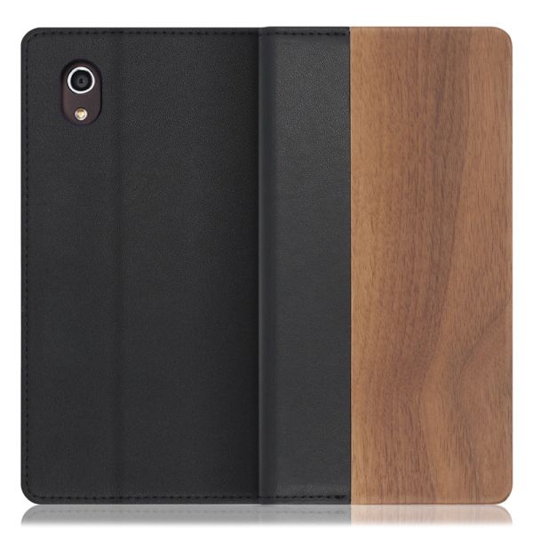 [ LOOF NATURE ] KYOCERA DIGNO J 704KC  dignoj ディグノJ スマホケース ケース カバー 手帳型ケース カード収納 マグネット付き 天然木 本革 ベルトなし [ DIGNO J / 704KC ]