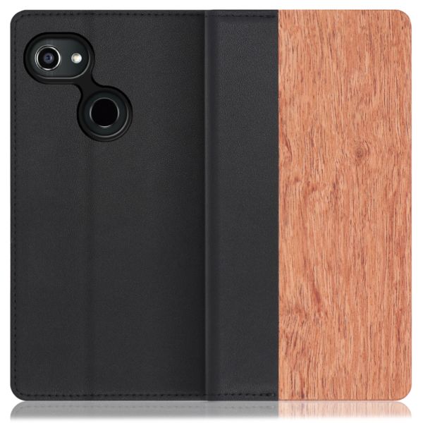 [ LOOF NATURE ] GRATINA KYV48 グラティーナ スマホケース ケース カバー 手帳型ケース カード収納 マグネット付き 天然木 本革 ベルトなし [ GRATINA KYV48 ]