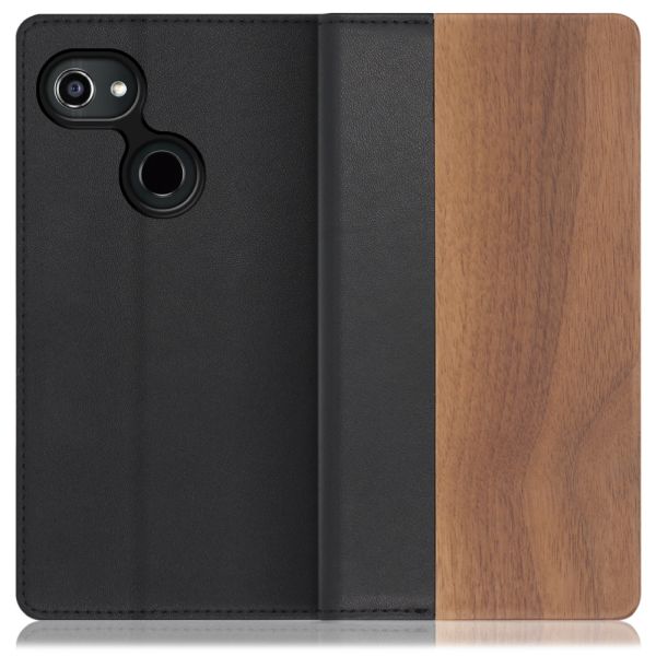 [ LOOF NATURE ] GRATINA KYV48 グラティーナ スマホケース ケース カバー 手帳型ケース カード収納 マグネット付き 天然木 本革 ベルトなし [ GRATINA KYV48 ]
