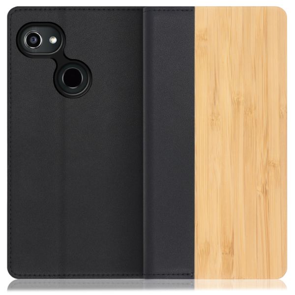 [ LOOF NATURE ] GRATINA KYV48 グラティーナ スマホケース ケース カバー 手帳型ケース カード収納 マグネット付き 天然木 本革 ベルトなし [ GRATINA KYV48 ]
