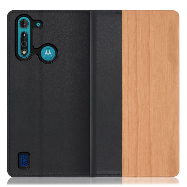 [ LOOF NATURE ] moto g8 power lite motog8powerlite g8powerlite powerlite スマホケース ケース カバー 手帳型ケース カード収納 マグネット付き 天然木 本革 ベルトなし [ moto g8 power lite ]