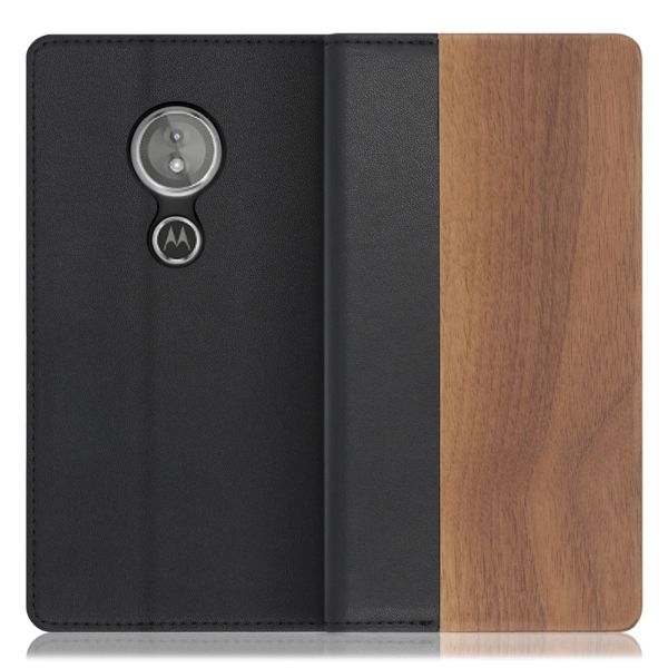 [ LOOF NATURE ] motorola moto e5 / g6 play motoe5 motog6play g6play スマホケース ケース カバー 手帳型ケース カード収納 マグネット付き 天然木 本革 ベルトなし [ motorola moto e5 / g6 play ]