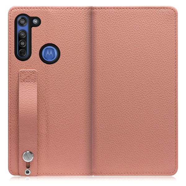 [ LOOF HOLD ] moto g8 motog8 スマホケース ケース カバー 手帳型ケース 背面ベルト カード収納 本革 マグネットなし [ moto g8 ]