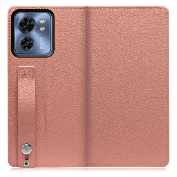 [ LOOF HOLD ] motorola edge 40  スマホケース ケース カバー 手帳型ケース 背面ベルト カード収納 本革 マグネットなし [ motorola edge 40 ]