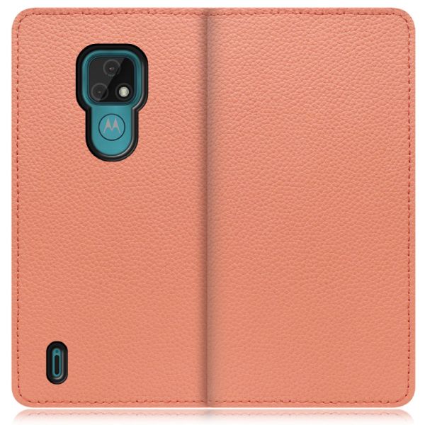 [ LOOF BOOK ] moto e7 motoe7 スマホケース ケース カバー 手帳型ケース カード収納 本革 マグネットなし ベルトなし [ moto e7 ]