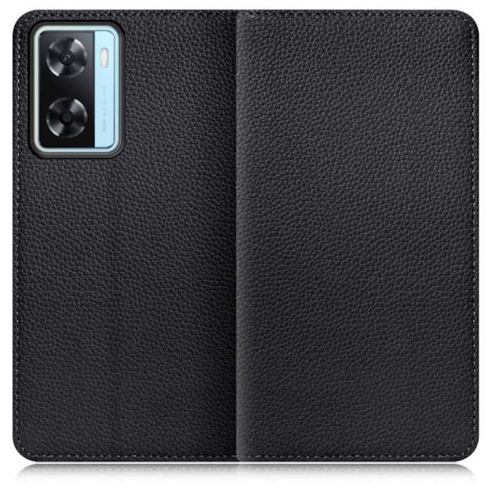 [ LOOF BOOK ] OPPO A77  スマホケース ケース カバー 手帳型ケース カード収納 本革 マグネットなし ベルトなし [ A77 ]